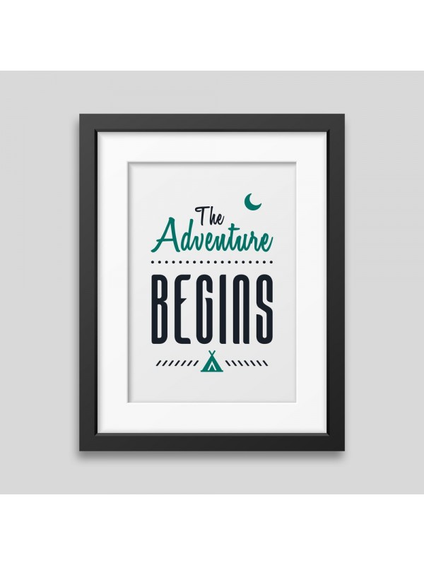 Affiche encadrée The adventure begins