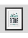 Affiche encadrée The adventure begins